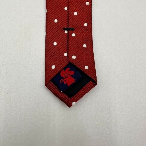 Lot 3 Mens Silk Classic Ties Izod Daniel De Fasson Rooster Blue Red New - Picture 12 of 16